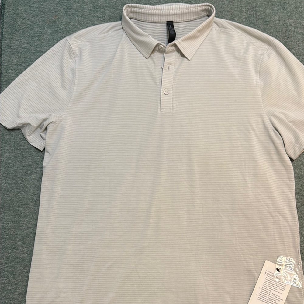 Lululemon Athletica Gray Polo Shirt Classic Design